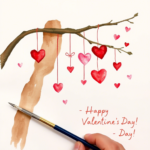 FREE VIDEO: Watercolor Love, Step-by-Step Valentine’s Day Branch & Heart Painting